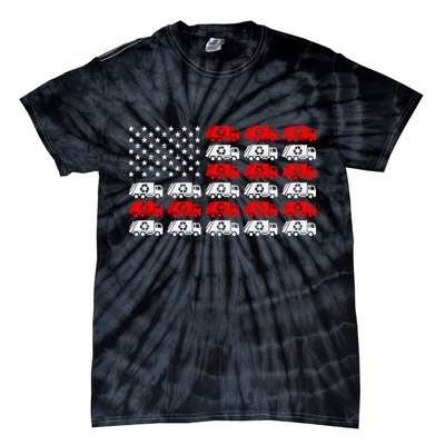 Garbage Trump American Flag Vote Trump Tie-Dye T-Shirt