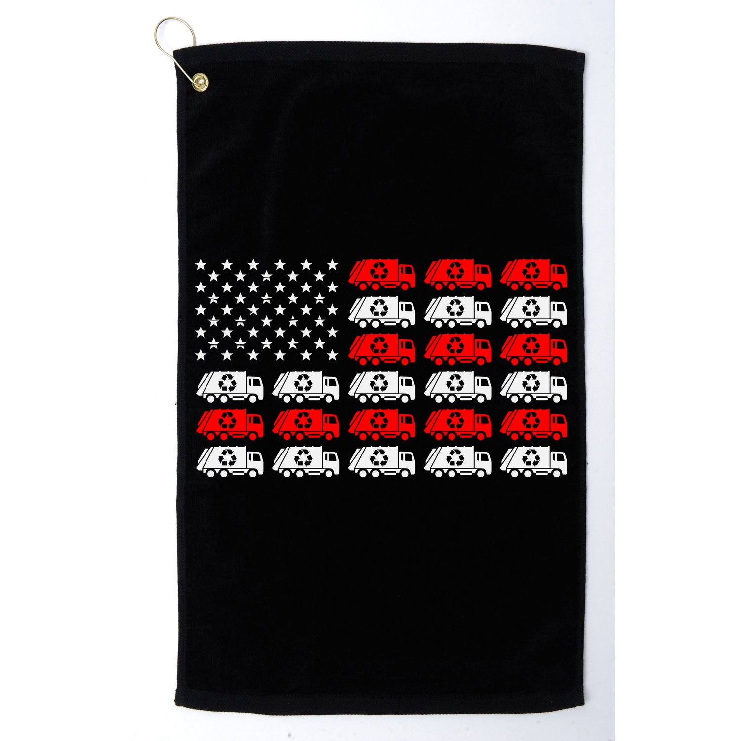 Garbage Trump American Flag Vote Trump Golf Towel