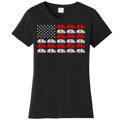 Garbage Trump American Flag Vote Trump Women's T-Shirt