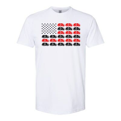 Garbage Trump American Flag Vote Trump Softstyle® CVC T-Shirt