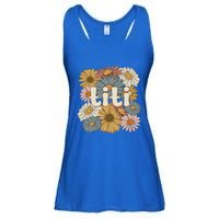 Groovy Titi Auntie Flowers Cute Titi Aunt Gift Ladies Essential Flowy Tank