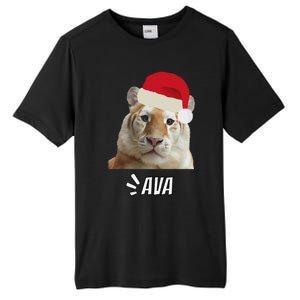 Golden Tiger Ava Chiang Mai Xmas Hat Wildlife Beauty Funny Tall Fusion ChromaSoft Performance T-Shirt