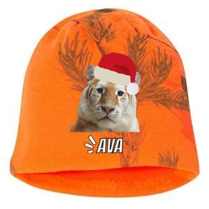 Golden Tiger Ava Chiang Mai Xmas Hat Wildlife Beauty Funny Kati - Camo Knit Beanie