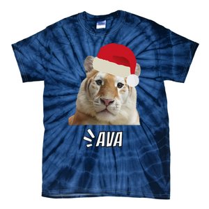 Golden Tiger Ava Chiang Mai Xmas Hat Wildlife Beauty Funny Tie-Dye T-Shirt