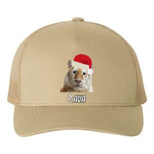 Golden Tiger Ava Chiang Mai Xmas Hat Wildlife Beauty Funny Yupoong Adult 5-Panel Trucker Hat