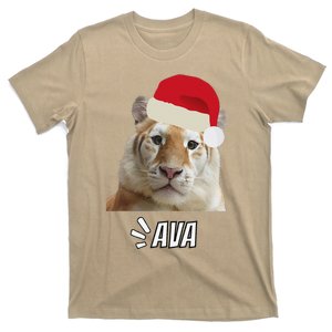 Golden Tiger Ava Chiang Mai Xmas Hat Wildlife Beauty Funny T-Shirt