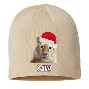 Golden Tiger Ava Chiang Mai Xmas Hat Wildlife Beauty Funny Sustainable Beanie