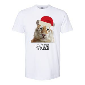 Golden Tiger Ava Chiang Mai Xmas Hat Wildlife Beauty Funny Softstyle CVC T-Shirt