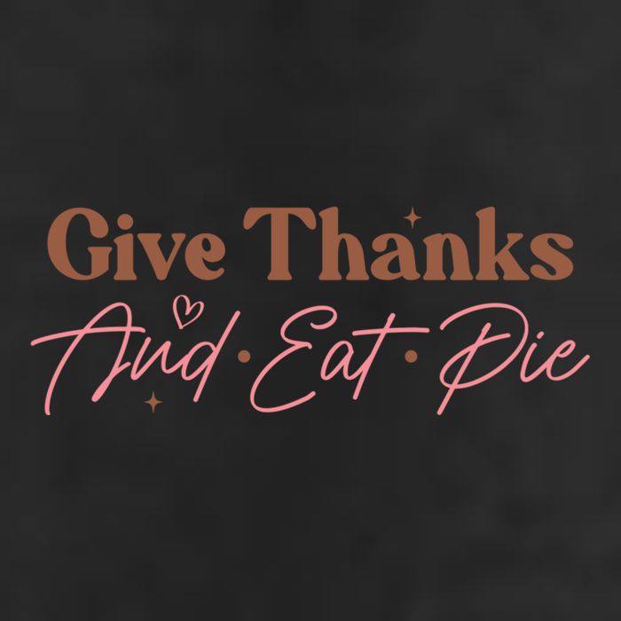 Give Thanks And Eat Pie Retro Thanksgiving Matching Outfit Gift 11oz C Handle Ceramic Mug