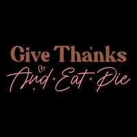 Give Thanks And Eat Pie Retro Thanksgiving Matching Outfit Gift Drawstring Bag