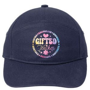 Gifted Teacher And Talented Appreciation Week Back To School Cool Gift 7-Panel Snapback Hat