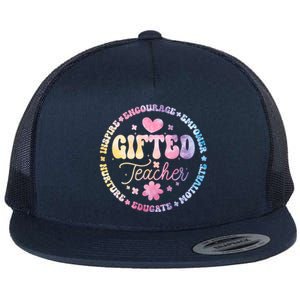 Gifted Teacher And Talented Appreciation Week Back To School Cool Gift Flat Bill Trucker Hat