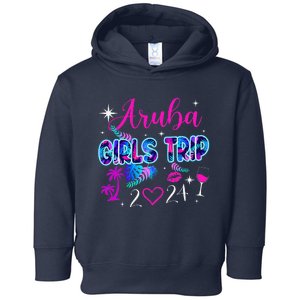 Girl Trip Aruba 2024 Weekend Hello Summer 2024 Vacation Toddler Hoodie