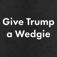 Give Trump A Wedgie 7 Panel Mesh Trucker Snapback Hat