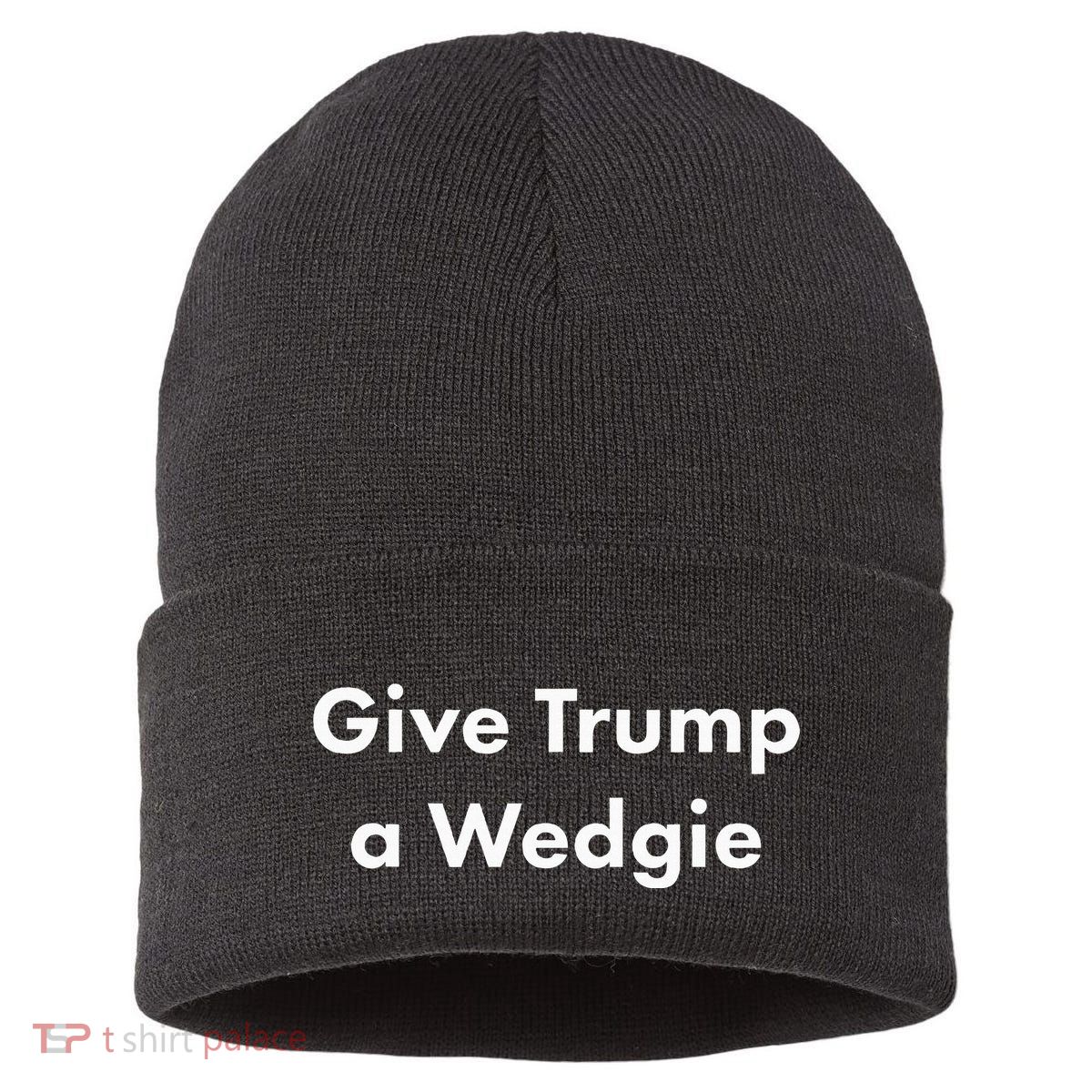 Give Trump A Wedgie Sustainable Knit Beanie