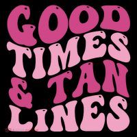 Good Times And Tan Lines Summer Groovy Flexfit Unipanel Trucker Cap