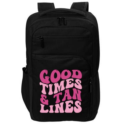 Good Times And Tan Lines Summer Groovy Impact Tech Backpack