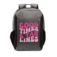 Good Times And Tan Lines Summer Groovy Vector Backpack