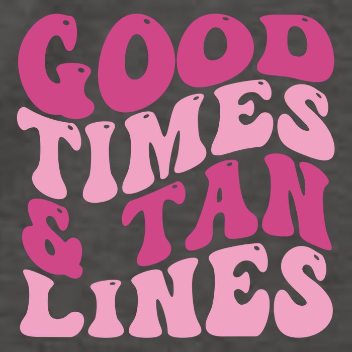 Good Times And Tan Lines Summer Groovy Vector Backpack