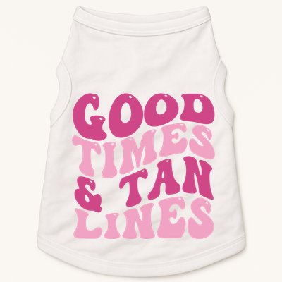 Good Times And Tan Lines Summer Groovy Doggie Tank