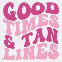 Good Times And Tan Lines Summer Groovy Doggie Tank