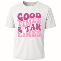 Good Times And Tan Lines Summer Groovy Performance Shirt
