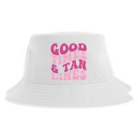 Good Times And Tan Lines Summer Groovy Sustainable Bucket Hat