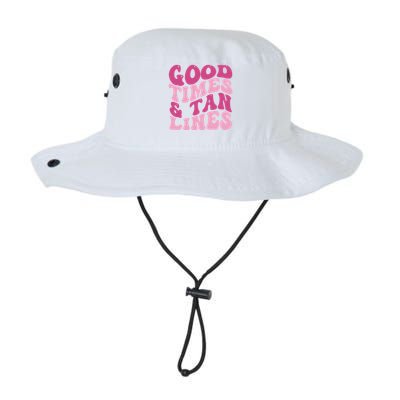 Good Times And Tan Lines Summer Groovy Bucket Hat