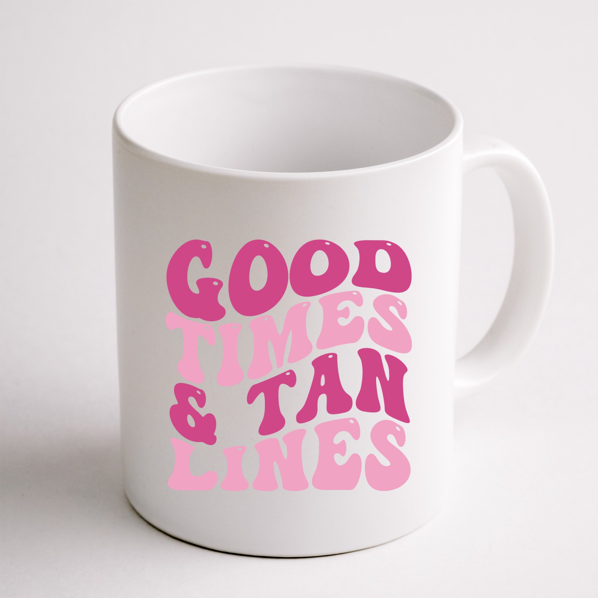 Good Times And Tan Lines Summer Groovy Mug