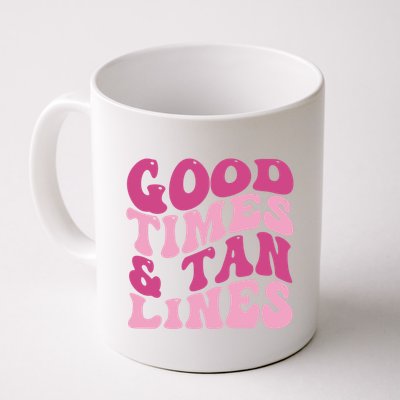 Good Times And Tan Lines Summer Groovy Mug