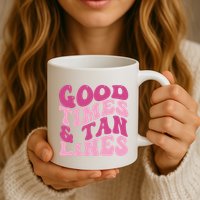 Good Times And Tan Lines Summer Groovy Mug