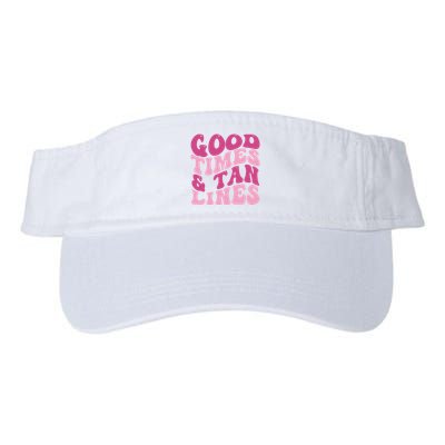 Good Times And Tan Lines Summer Groovy Visor