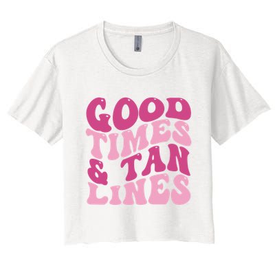 Good Times And Tan Lines Summer Groovy Crop Top