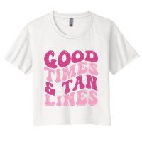 Good Times And Tan Lines Summer Groovy Crop Top