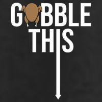 Gobble This Arrow Funny Thanksgiving Holiday Adult Drive Performance Visor