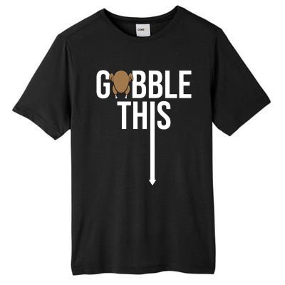 Gobble This Arrow Funny Thanksgiving Holiday Tall Fusion ChromaSoft Performance T-Shirt