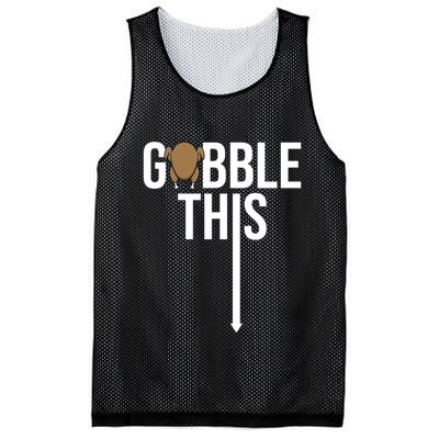 Gobble This Arrow Funny Thanksgiving Holiday Mesh Reversible Basketball Jersey Tank