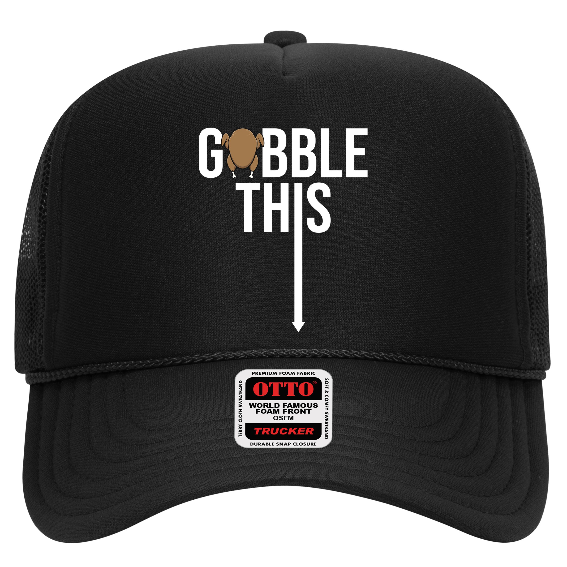 Gobble This Arrow Funny Thanksgiving Holiday Hat