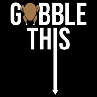 Gobble This Arrow Funny Thanksgiving Holiday Wool Snapback Cap