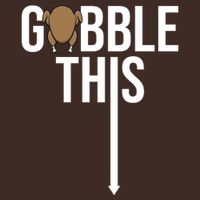 Gobble This Arrow Funny Thanksgiving Holiday Cooling Performance Crew T-Shirt