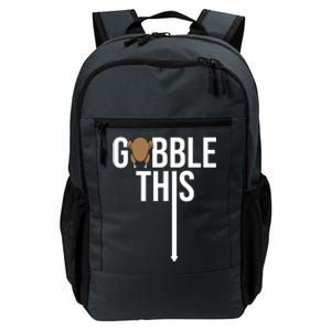 Gobble This Arrow Funny Thanksgiving Holiday Daily Commute Backpack