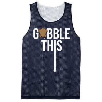 Gobble This Arrow Funny Thanksgiving Holiday Mesh Reversible Basketball Jersey Tank