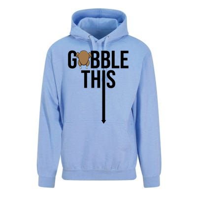 Gobble This Arrow Funny Thanksgiving Holiday Unisex Surf Hoodie