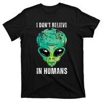 Green Turquoise Alien Face Halloween Costume T-Shirt