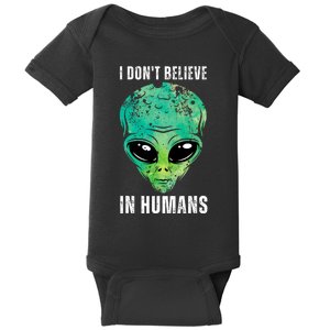 Green Turquoise Alien Face Halloween Costume Baby Bodysuit