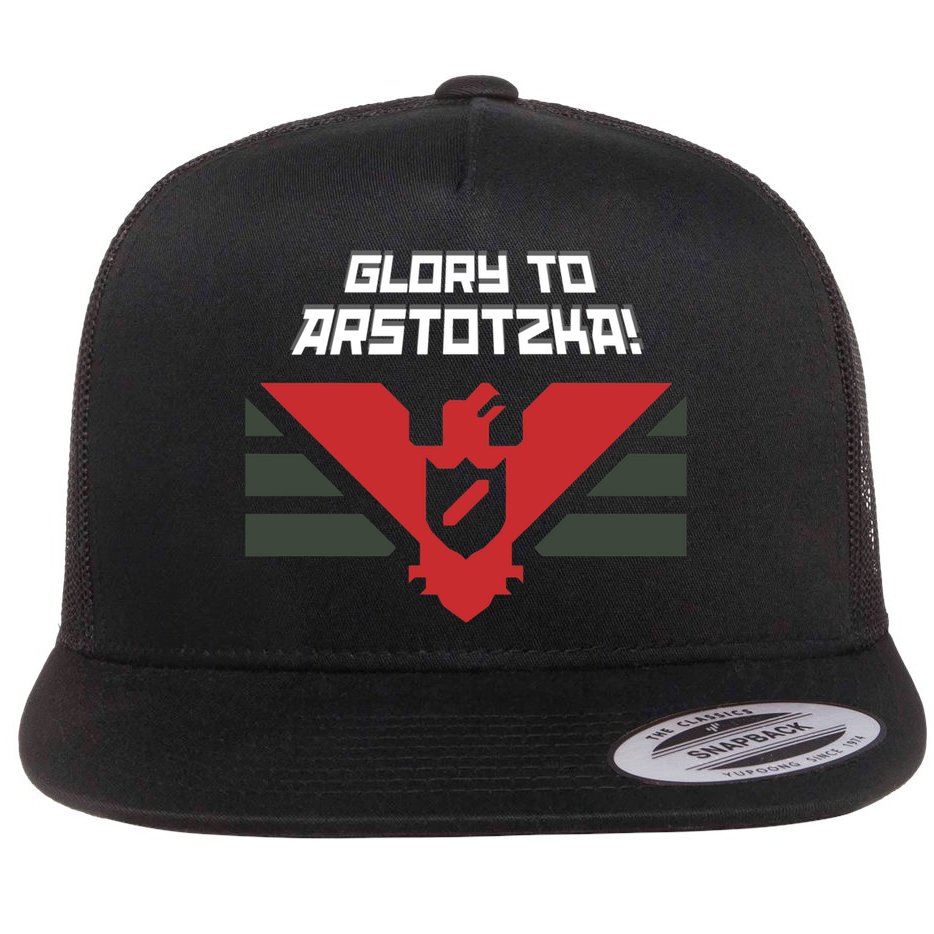Glory To Arstotzka Flat Bill Trucker Hat