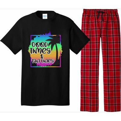 Good Times And Tan Lines Beach Paradise Gift Pajama Set