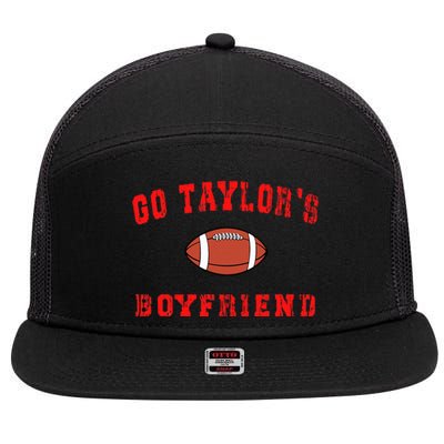 Go T.aylor's Boyfriend Football Lovers T.aylor Name  7 Panel Mesh Trucker Snapback Hat