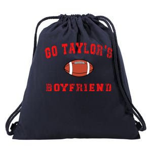 Go T.aylor's Boyfriend Football Lovers T.aylor Name  Drawstring Bag