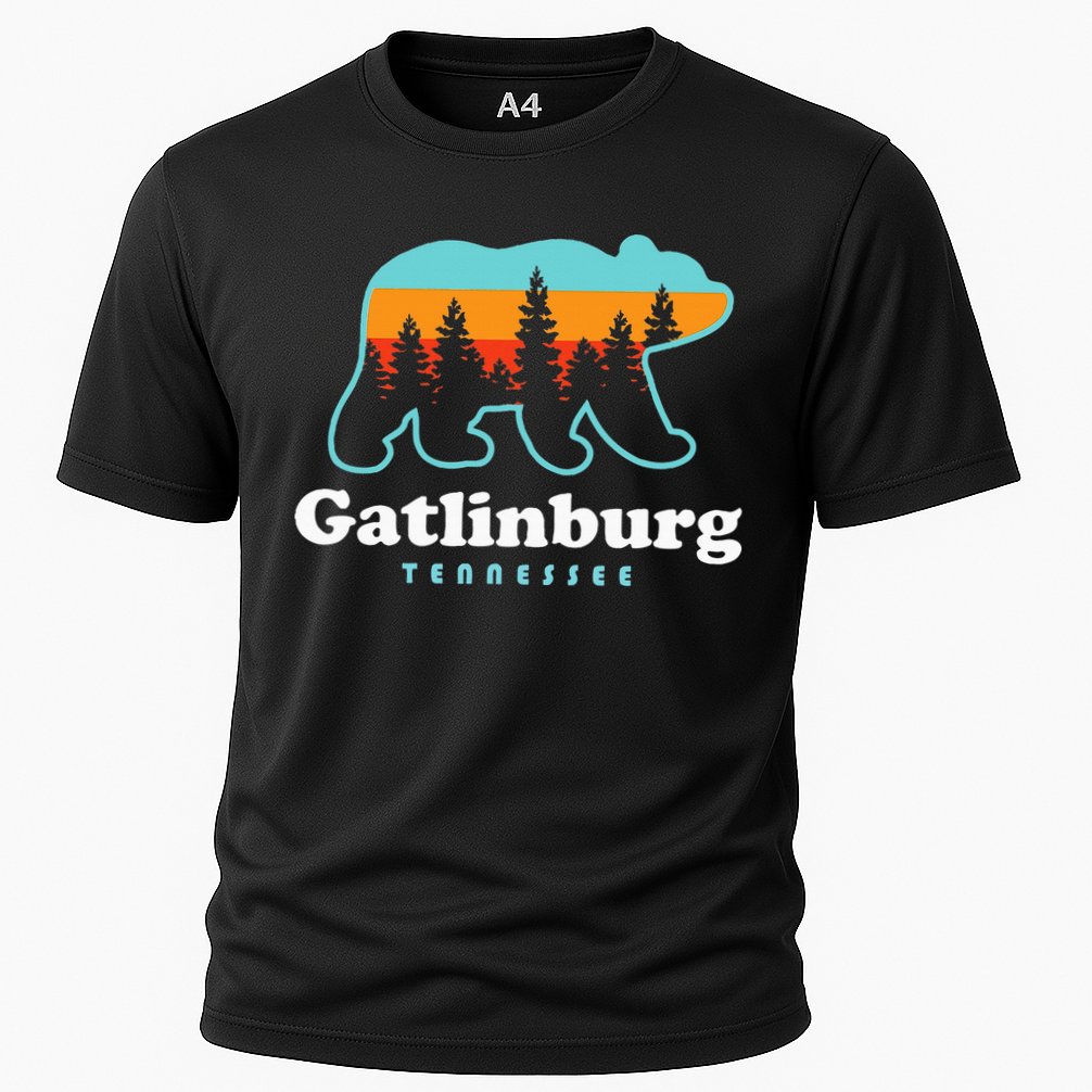 Gatlinburg Tennessee Bear Great Smoky Mountains Cooling Performance Crew T-Shirt